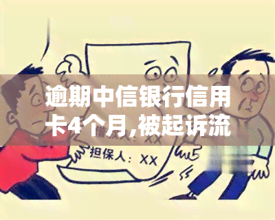 逾期中信银行信用卡4个月,被起诉流程怎么走，如何应对中信银行信用卡逾期4个月被起诉的流程