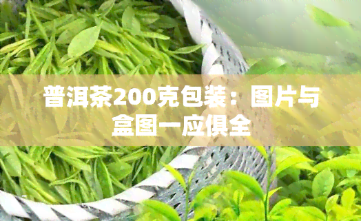 普洱茶200克包装：图片与盒图一应俱全