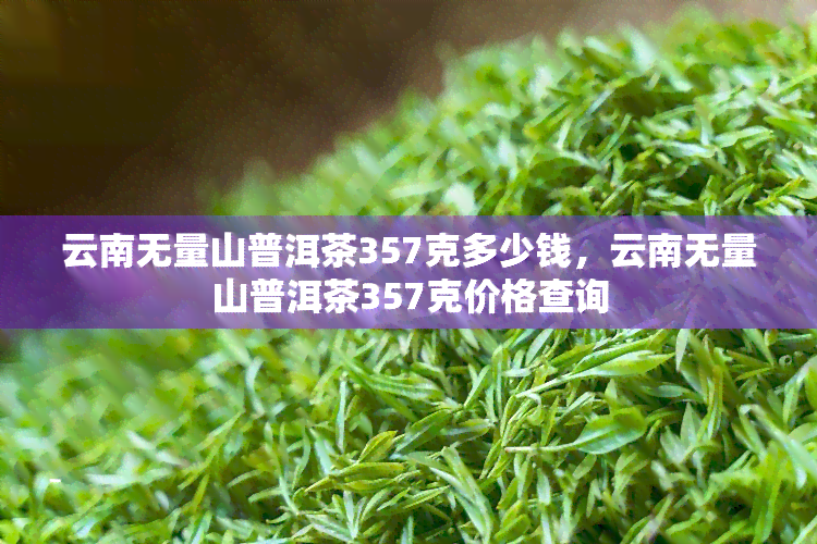 云南无量山普洱茶357克多少钱，云南无量山普洱茶357克价格查询