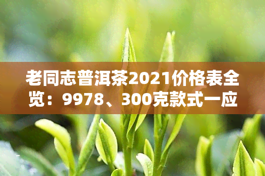 老同志普洱茶2021价格表全览：9978、300克款式一应俱全