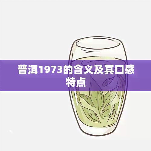 普洱1973的含义及其口感特点