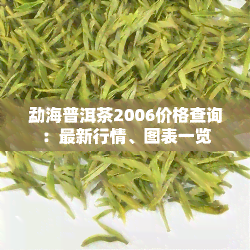 勐海普洱茶2006价格查询：最新行情、图表一览