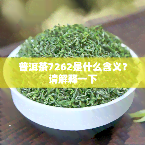 普洱茶7262是什么含义？请解释一下