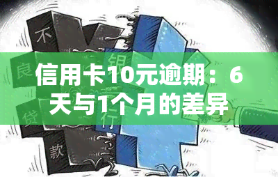 信用卡10元逾期：6天与1个月的差异