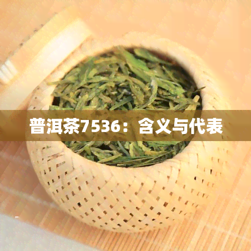 普洱茶7536：含义与代表