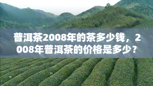 普洱茶2008年的茶多少钱，2008年普洱茶的价格是多少？