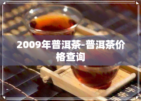 2009年普洱茶-普洱茶价格查询