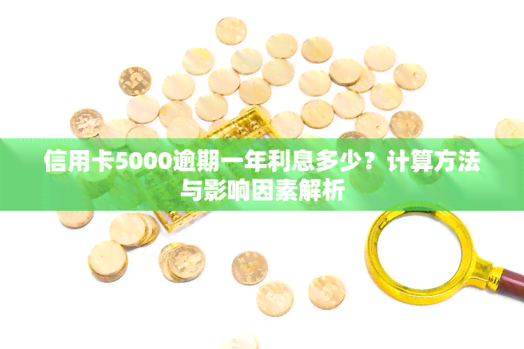 信用卡5000逾期一年利息多少？计算方法与影响因素解析