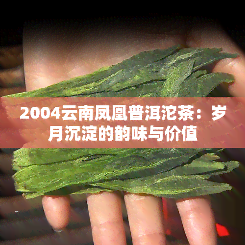 2004云南凤凰普洱沱茶：岁月沉淀的韵味与价值