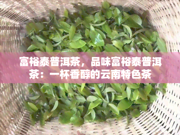 富裕泰普洱茶，品味富裕泰普洱茶：一杯香醇的云南特色茶