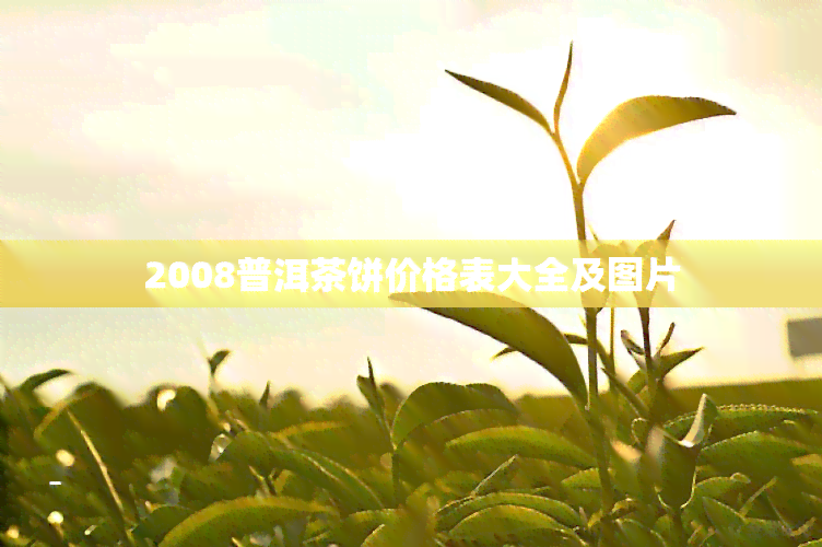 2008普洱茶饼价格表大全及图片