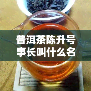 普洱茶陈升号事长叫什么名字，揭秘普洱茶陈升号：事长的神秘身份