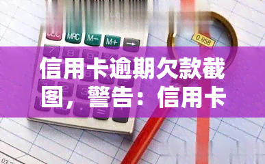 信用卡逾期欠款截图，警告：信用卡逾期欠款截图可能涉及隐私泄露和法律风险！