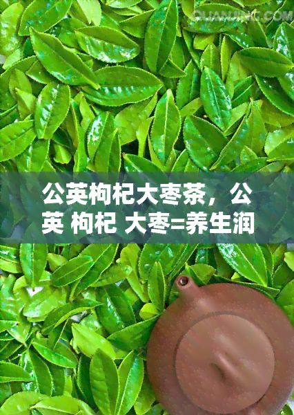 公英枸杞大枣茶，公英 枸杞 大枣=养生润肺必备良茶！