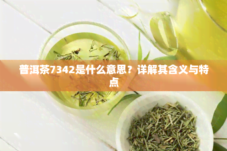 普洱茶7342是什么意思？详解其含义与特点