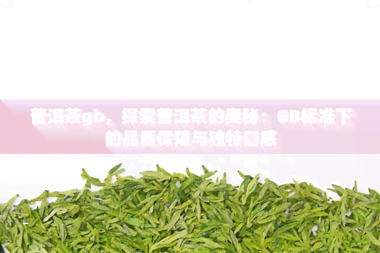 普洱茶gb，探索普洱茶的奥秘：GB标准下的品质保障与独特口感