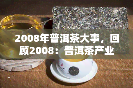 2008年普洱茶大事，回顾2008：普洱茶产业的重要与影响