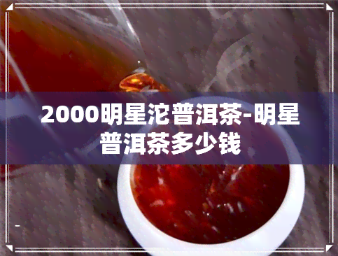 2000明星沱普洱茶-明星普洱茶多少钱