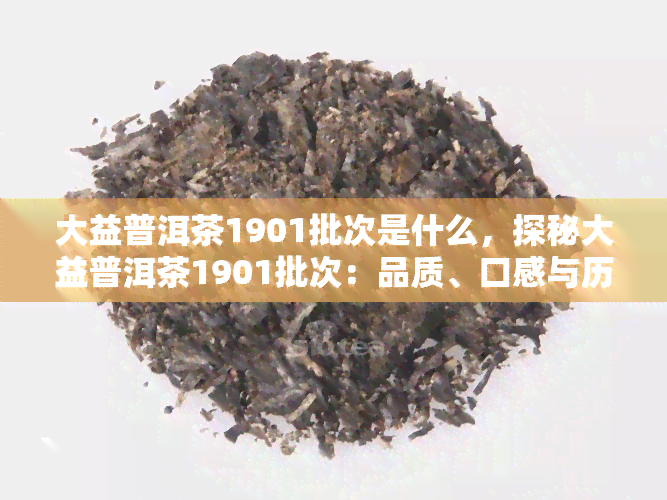 大益普洱茶1901批次是什么，探秘大益普洱茶1901批次：品质、口感与历的交融