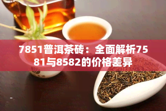 7851普洱茶砖：全面解析7581与8582的价格差异