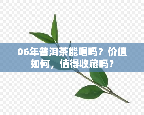 06年普洱茶能喝吗？价值如何，值得收藏吗？