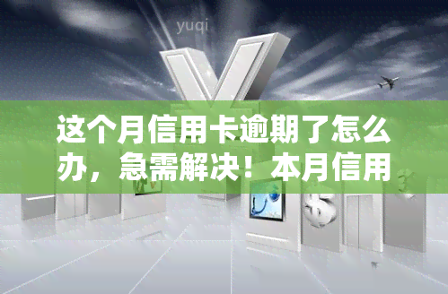 这个月信用卡逾期了怎么办，急需解决！本月信用卡逾期了应该怎么办？