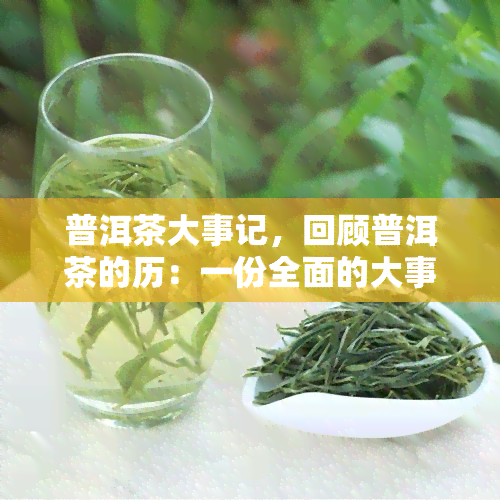 普洱茶大事记，回顾普洱茶的历：一份全面的大事记