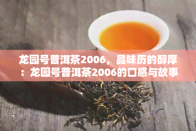 龙园号普洱茶2006，品味历的醇厚：龙园号普洱茶2006的口感与故事