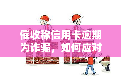 称信用卡逾期为诈骗，如何应对？