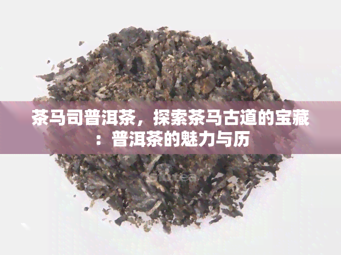 茶马司普洱茶，探索茶马古道的宝藏：普洱茶的魅力与历