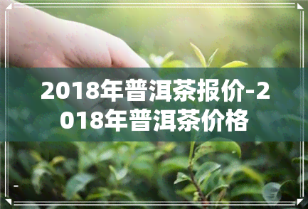 2018年普洱茶报价-2018年普洱茶价格