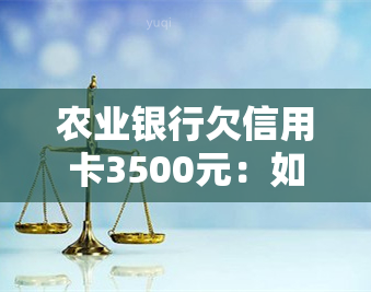 农业银行欠信用卡3500元：如何处理逾期及冻结问题？