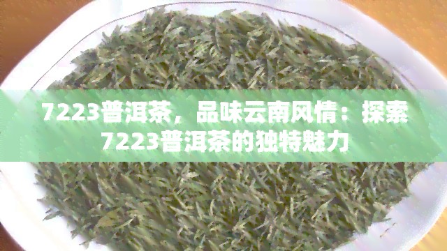 7223普洱茶，品味云南风情：探索7223普洱茶的独特魅力