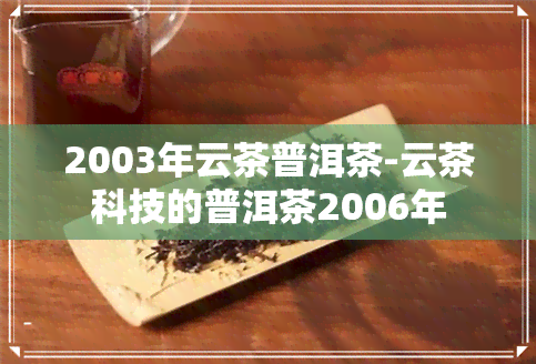 2003年云茶普洱茶-云茶科技的普洱茶2006年