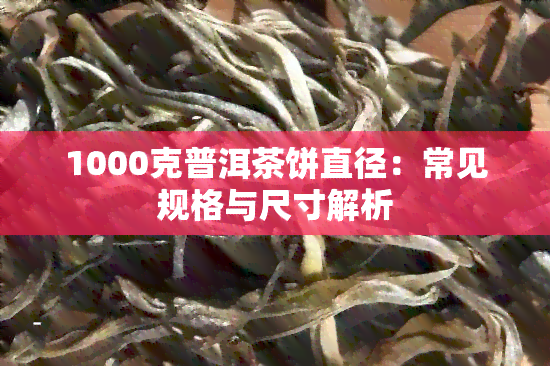 1000克普洱茶饼直径：常见规格与尺寸解析