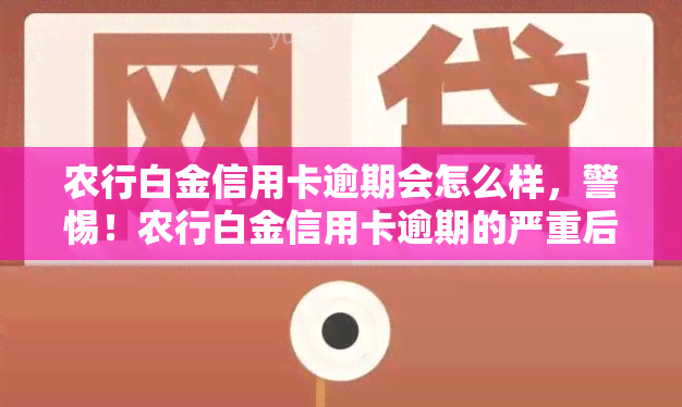 农行白金信用卡逾期会怎么样，警惕！农行白金信用卡逾期的严重后果