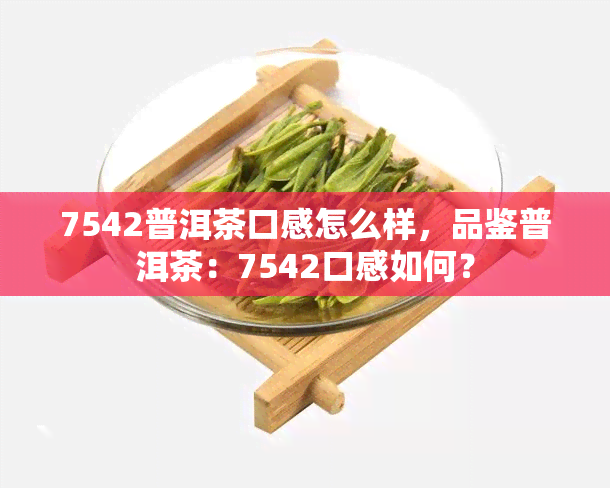 7542普洱茶口感怎么样，品鉴普洱茶：7542口感如何？