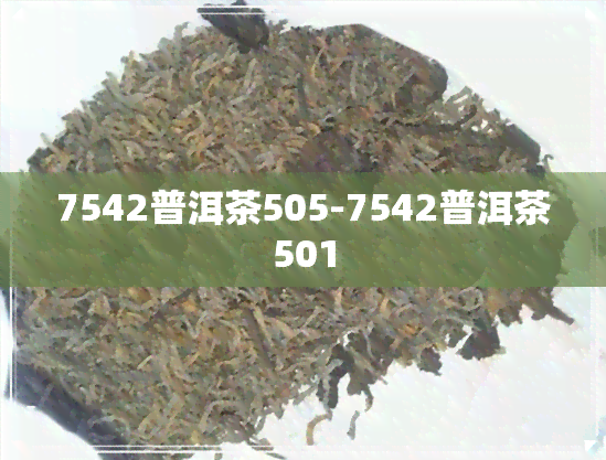 7542普洱茶505-7542普洱茶501