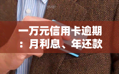 一万元信用卡逾期：月利息、年还款额、日费用、月还款额、月利息、十年总利息全计算