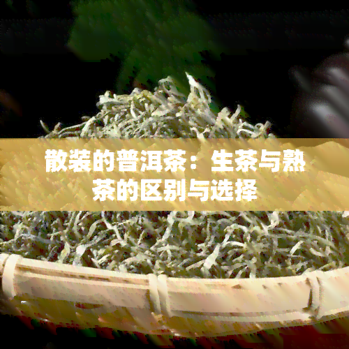 散装的普洱茶：生茶与熟茶的区别与选择