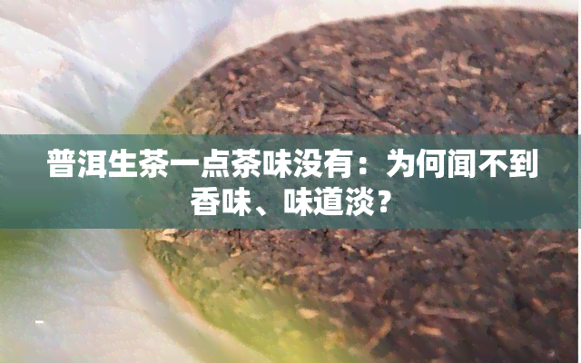 普洱生茶一点茶味没有：为何闻不到香味、味道淡？