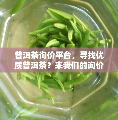 普洱茶询价平台，寻找优质普洱茶？来我们的询价平台！