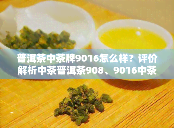 普洱茶中茶牌9016怎么样？评价解析中茶普洱茶908、9016中茶熟茶对比评测