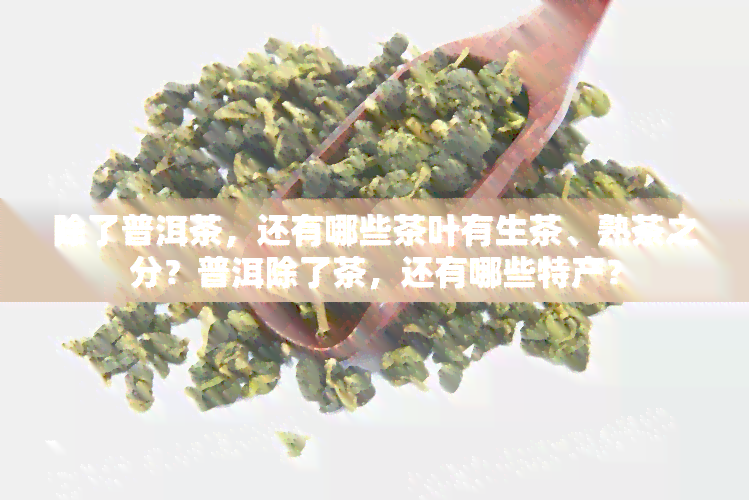 除了普洱茶，还有哪些茶叶有生茶、熟茶之分？普洱除了茶，还有哪些特产？