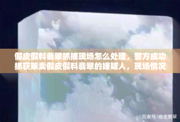 假皮假料翡翠抓捕现场怎么处理，警方成功抓获贩卖假皮假料翡翠的嫌疑人，现场情况曝光！