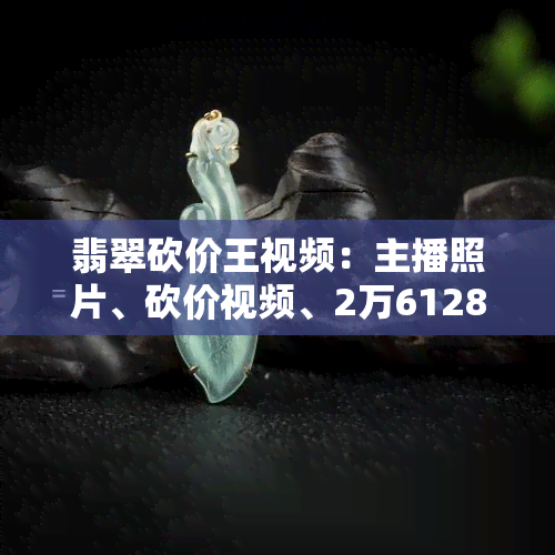 翡翠砍价王视频：主播照片、砍价视频、2万6128元、女神身份、搞笑内容及术语全揭秘！