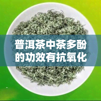 普洱茶中茶多酚的功效有抗氧化、降血压、抗菌等作用，是其保健价值的重要来源。