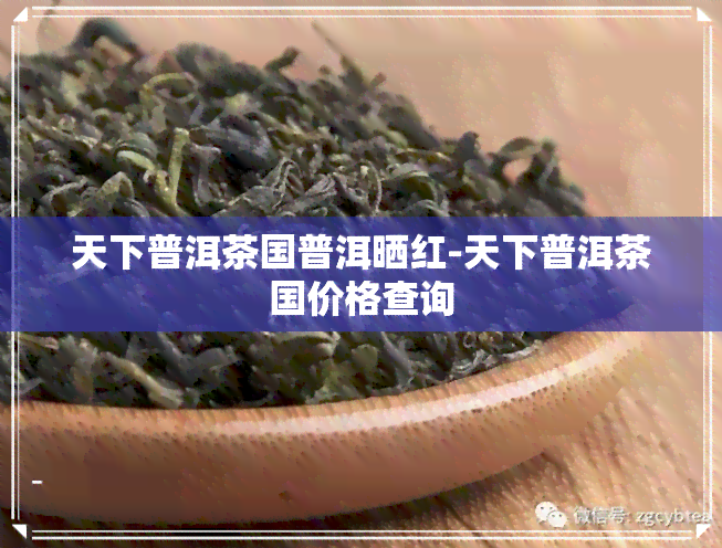 天下普洱茶国普洱晒红-天下普洱茶国价格查询