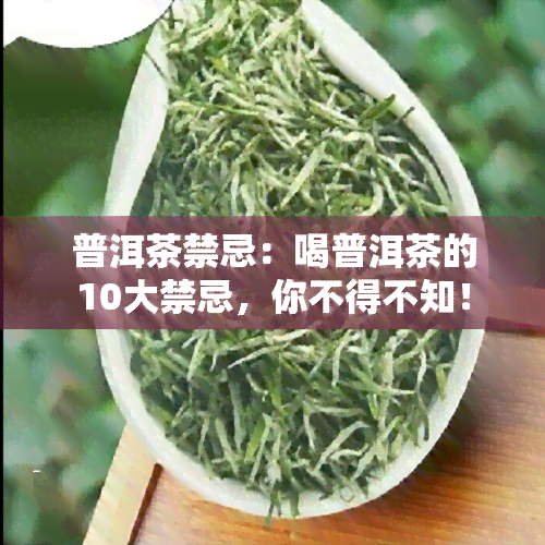 普洱茶禁忌：喝普洱茶的10大禁忌，你不得不知！