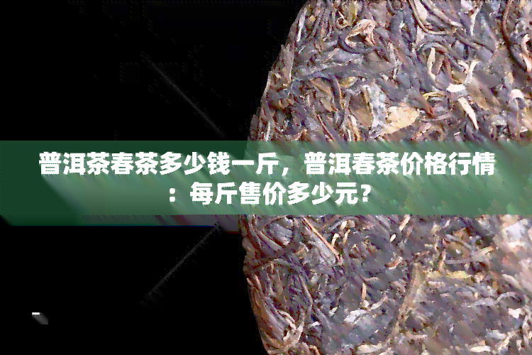 普洱茶春茶多少钱一斤，普洱春茶价格行情：每斤售价多少元？